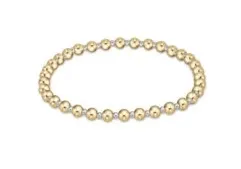 ENewton Classic Grateful Pattern 4mm Bead Bracelet - Mixed Metal