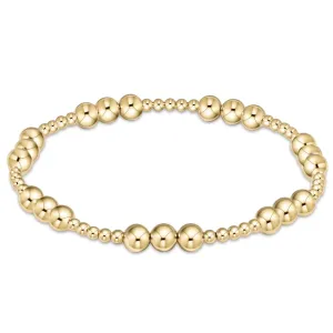enewton classic joy pattern 5mm bead bracelet - gold