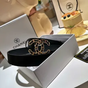 Fashion Double C Letter Ladies Leather Belt