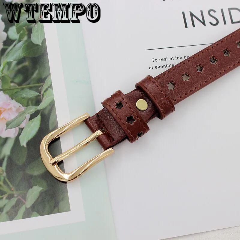 Fashion Female Thin Belt Women High Quality Strap Women Leather Trouser Belts Ladies on Dresses