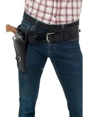 Faux Leather Single Holster with Belt