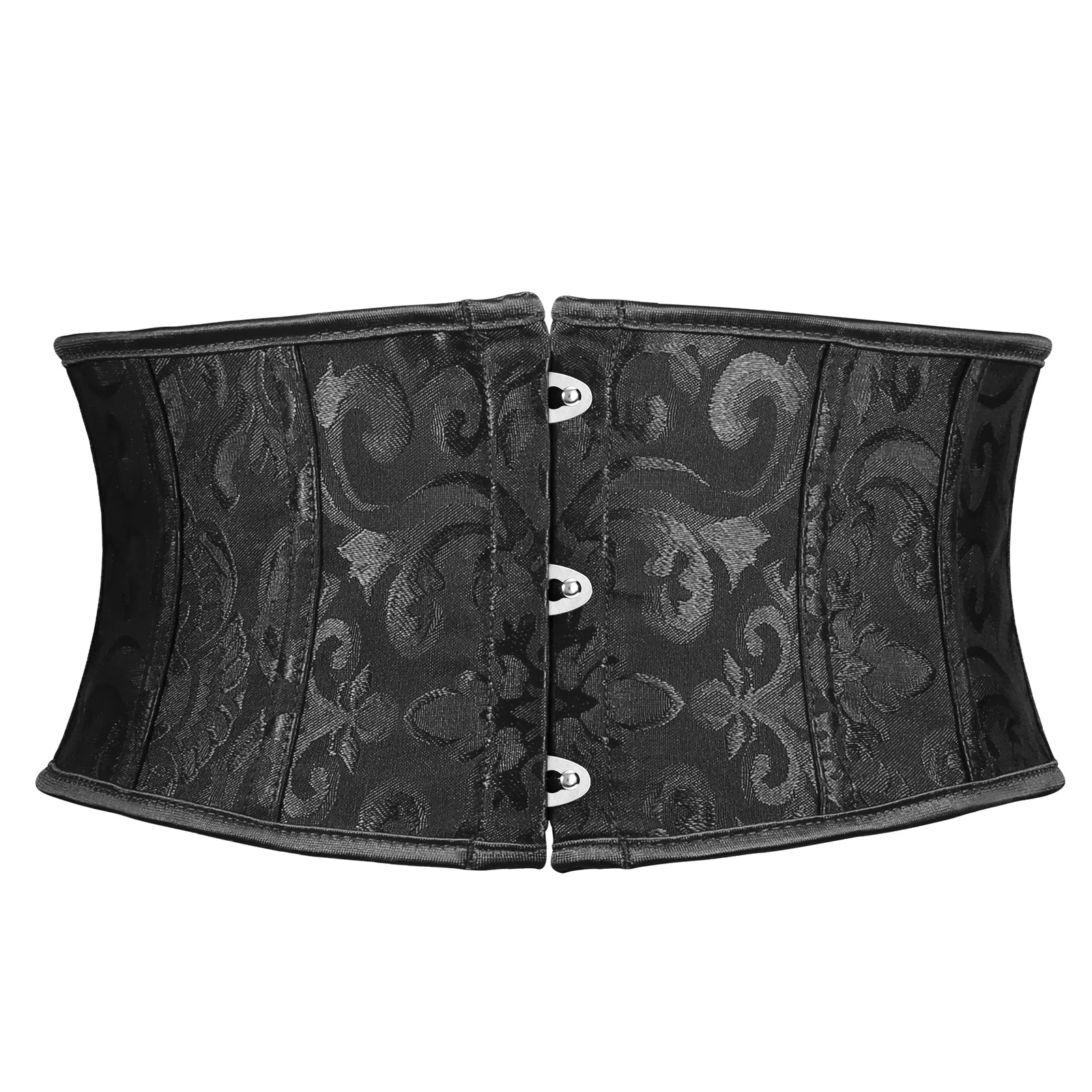 Floral Corset Waist Belt for Women,Embroidered Lace up Waist Belt Wide Waistband Obi Tied Waspie Belt
