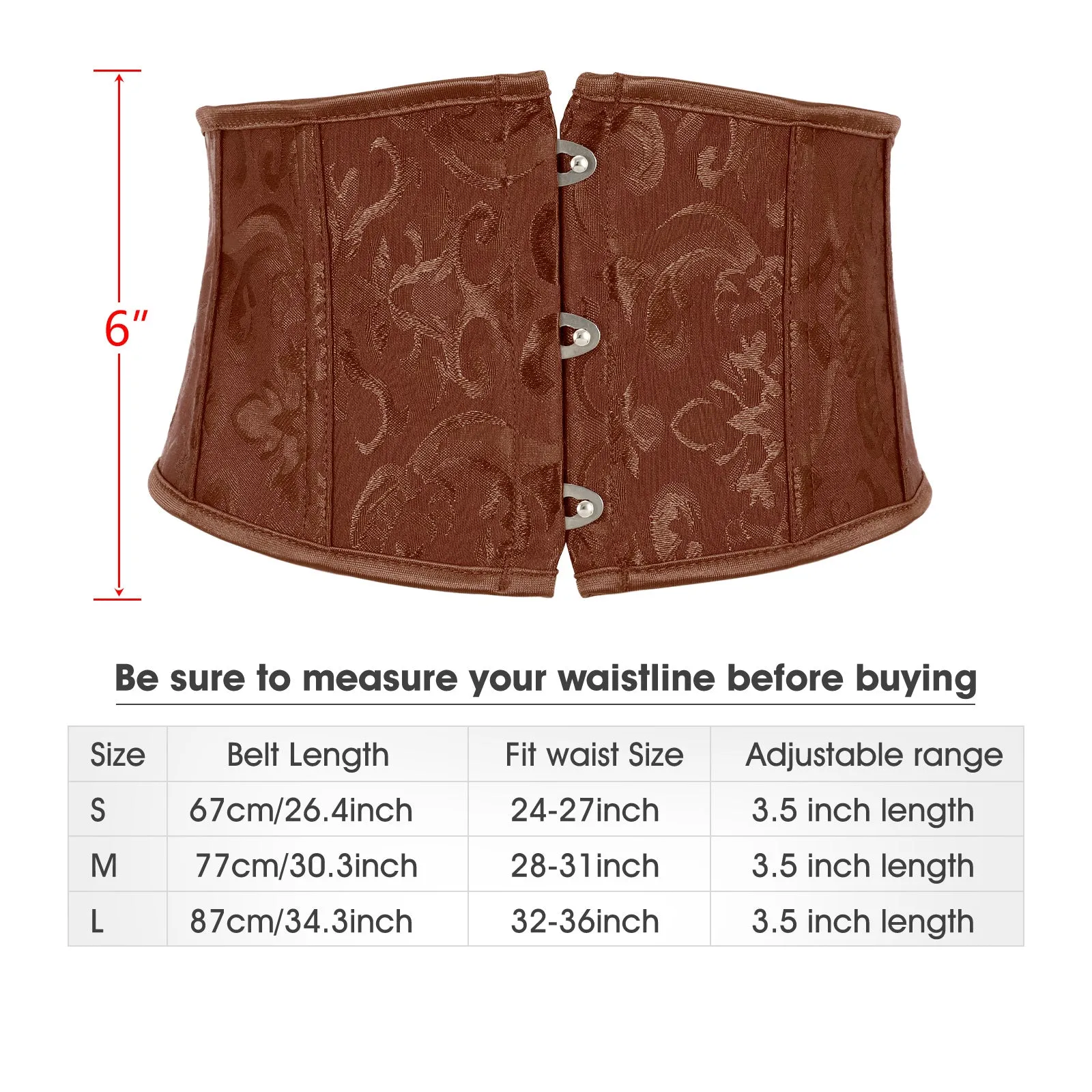 Floral Corset Waist Belt for Women,Embroidered Lace up Waist Belt Wide Waistband Obi Tied Waspie Belt
