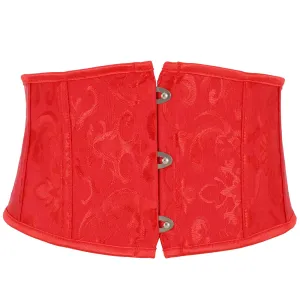 Floral Corset Waist Belt for Women,Embroidered Lace up Waist Belt Wide Waistband Obi Tied Waspie Belt