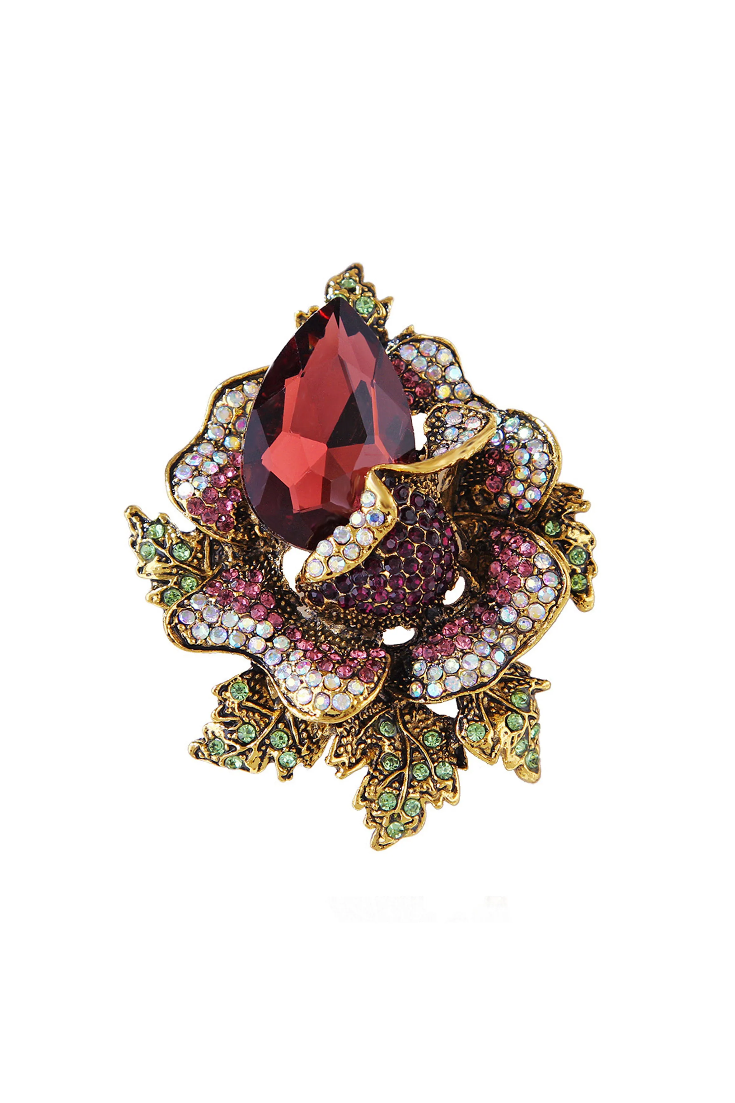 Floral Rhinestone Pin PA4074