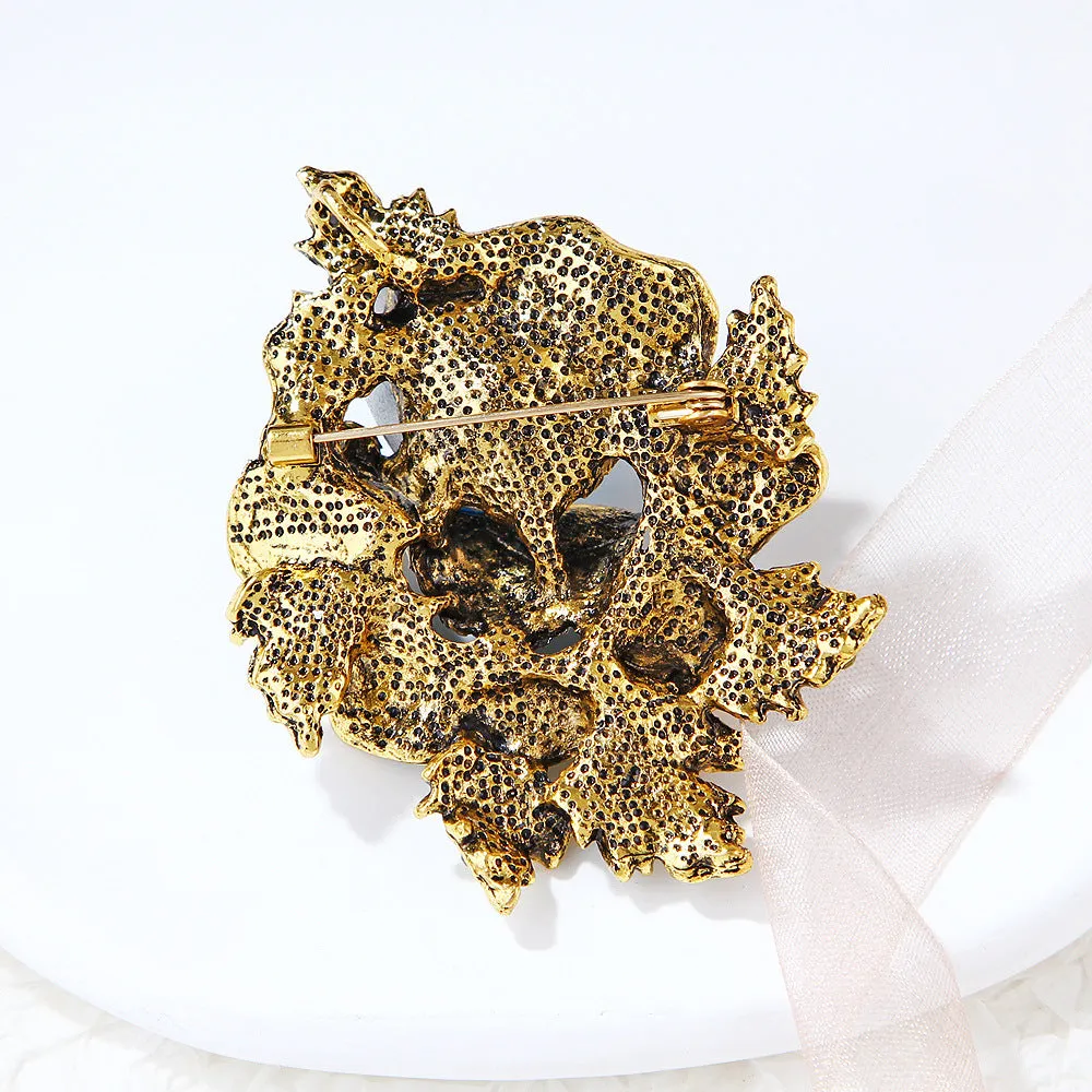 Floral Rhinestone Pin PA4074