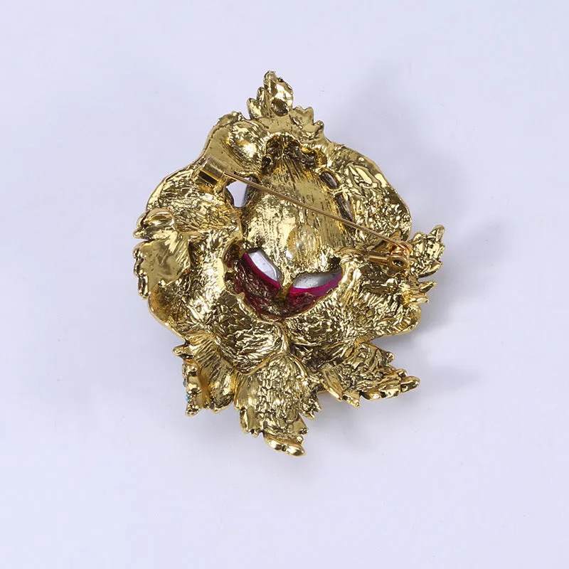 Floral Rhinestone Pin PA4074