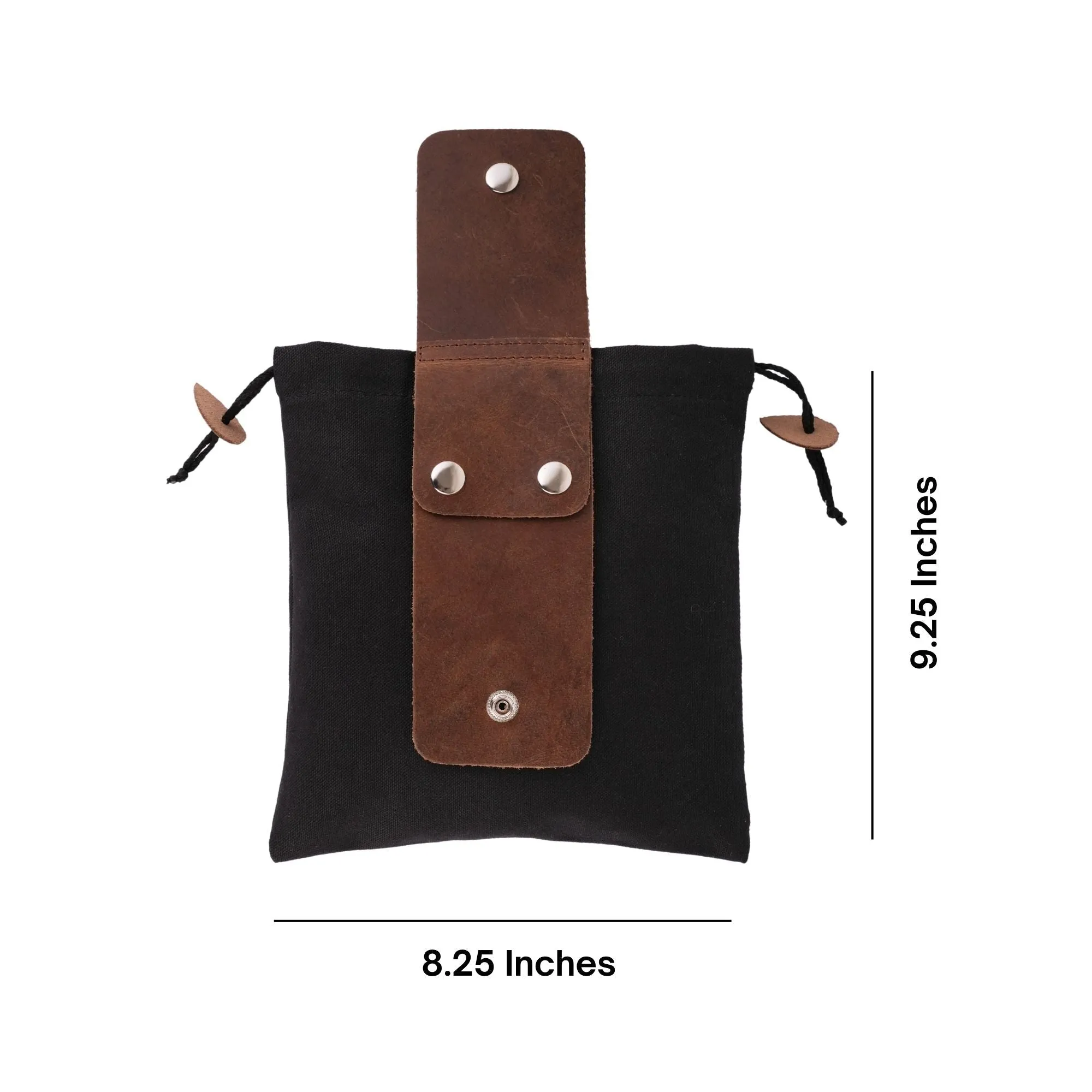Gallanto Collapsible Leather Foraging Pouch – Multi-Purpose Waist Bag for Hiking-Camping & Outdoor Adventures