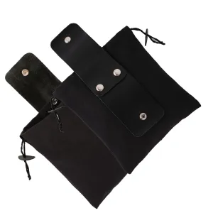 Gallanto Collapsible Leather Foraging Pouch – Multi-Purpose Waist Bag for Hiking-Camping & Outdoor Adventures