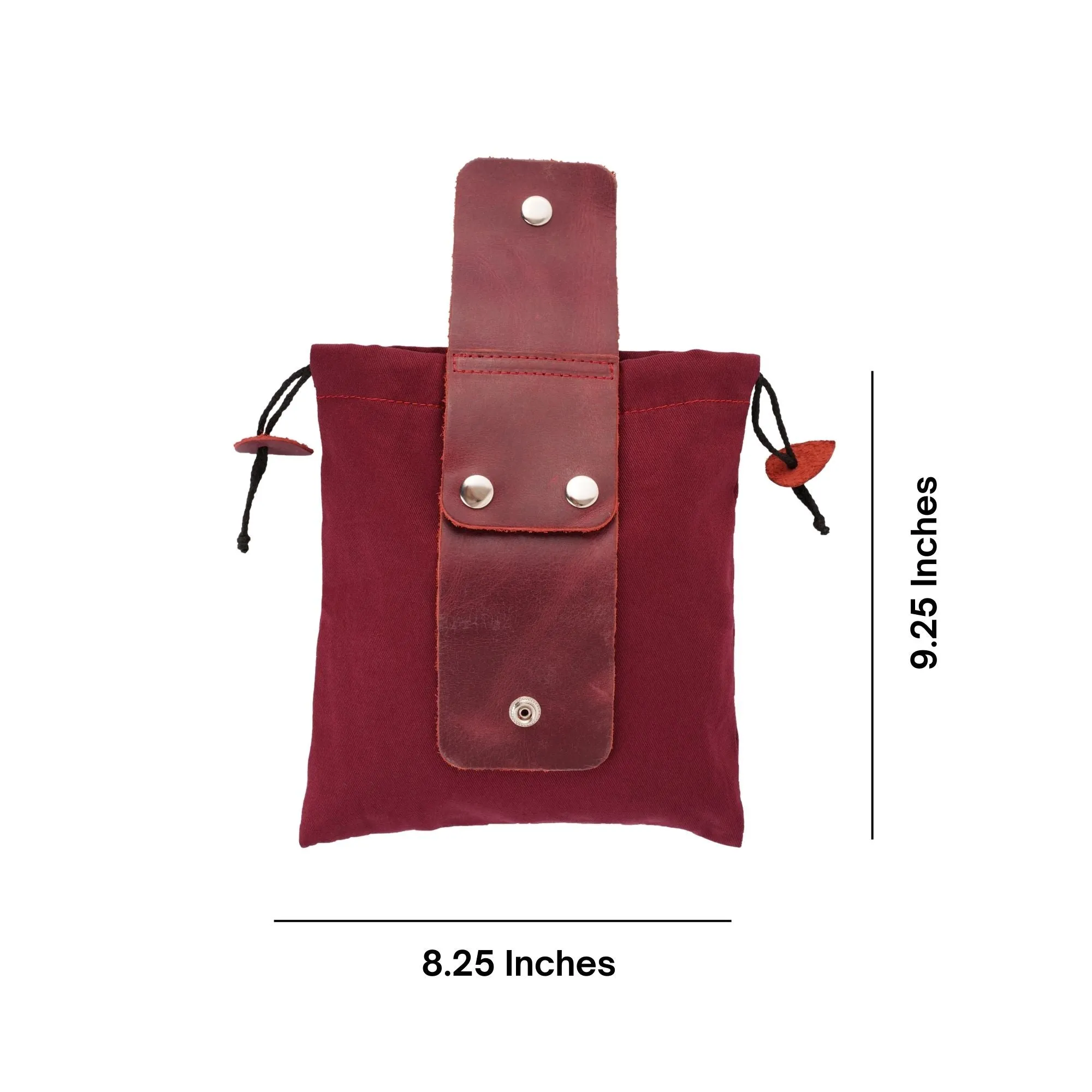 Gallanto Collapsible Leather Foraging Pouch – Multi-Purpose Waist Bag for Hiking-Camping & Outdoor Adventures