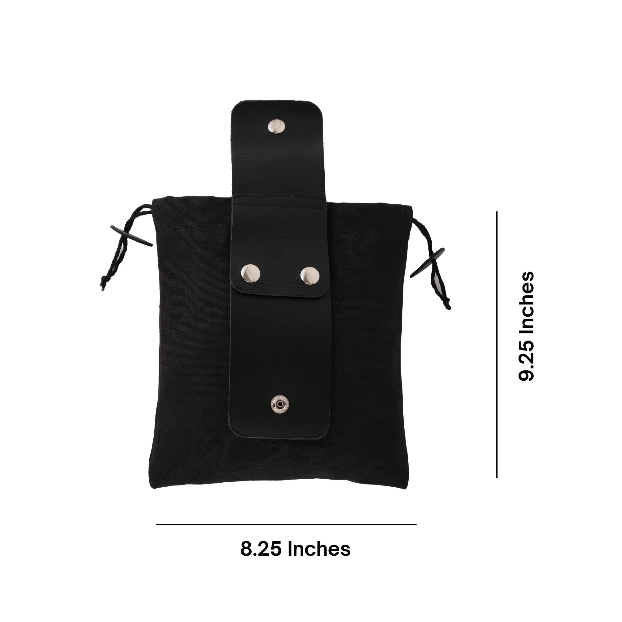 Gallanto Collapsible Leather Foraging Pouch – Multi-Purpose Waist Bag for Hiking-Camping & Outdoor Adventures