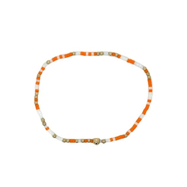 Gameday Hope Unwritten Bracelet - Orange/White