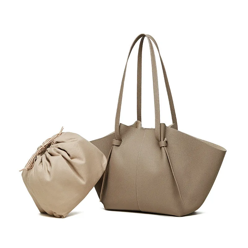 Genuine Cowhide Leather Tote Bag