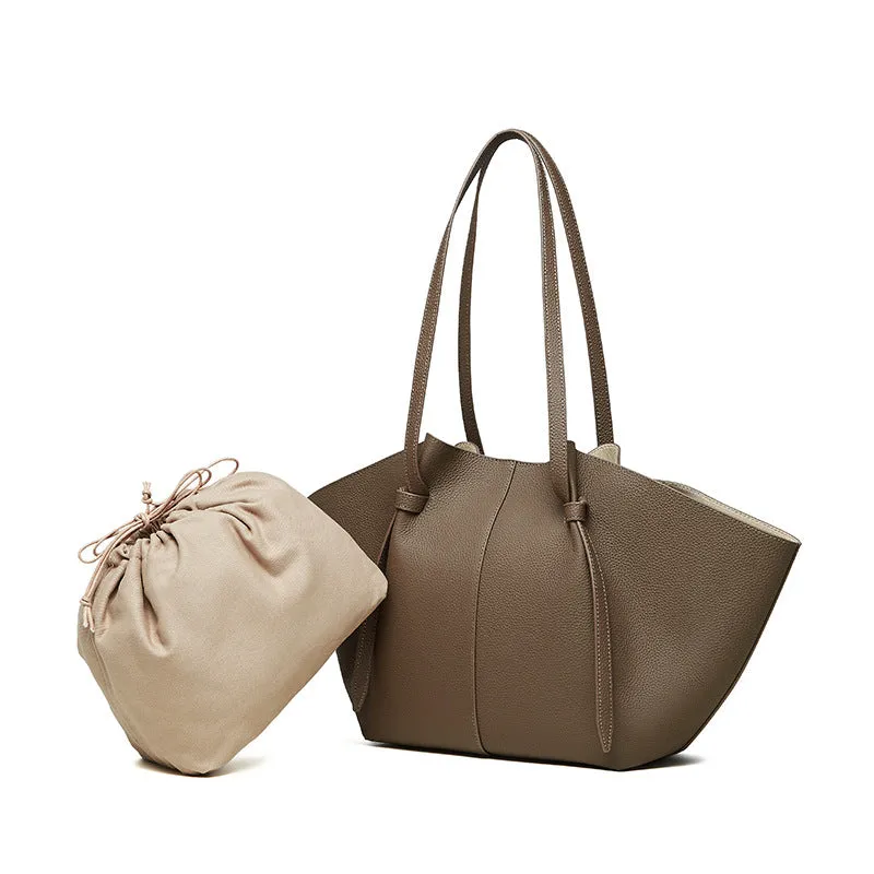 Genuine Cowhide Leather Tote Bag
