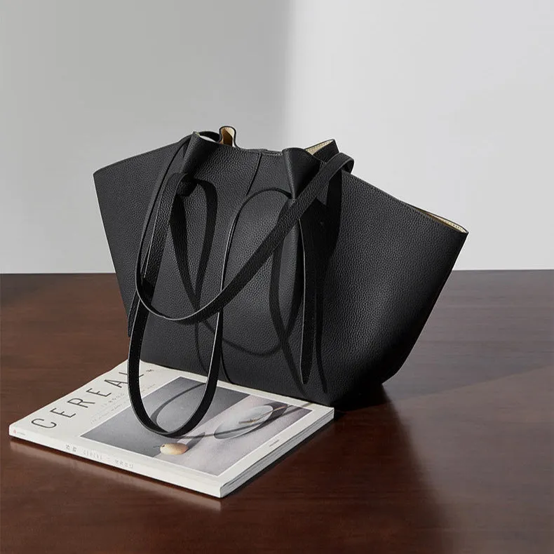 Genuine Cowhide Leather Tote Bag