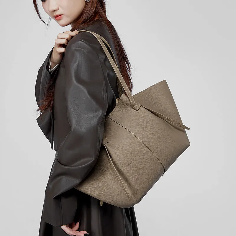 Genuine Cowhide Leather Tote Bag