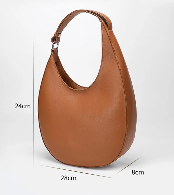 Genuine Leather Underarm Shoulder Bag