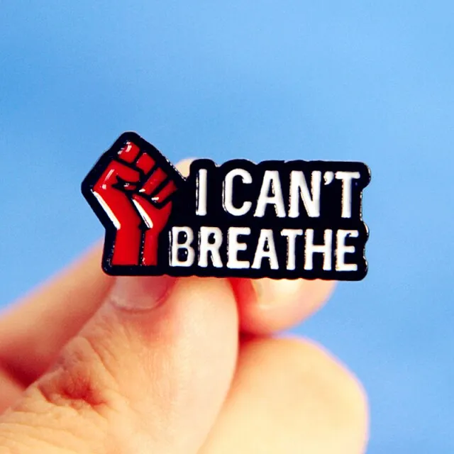 George Floyd I Can't Breathe Black Lives Matter BLM Hard Enamel Brooch Pins Metal Alloy Fashion Jewelry Lapel Pins