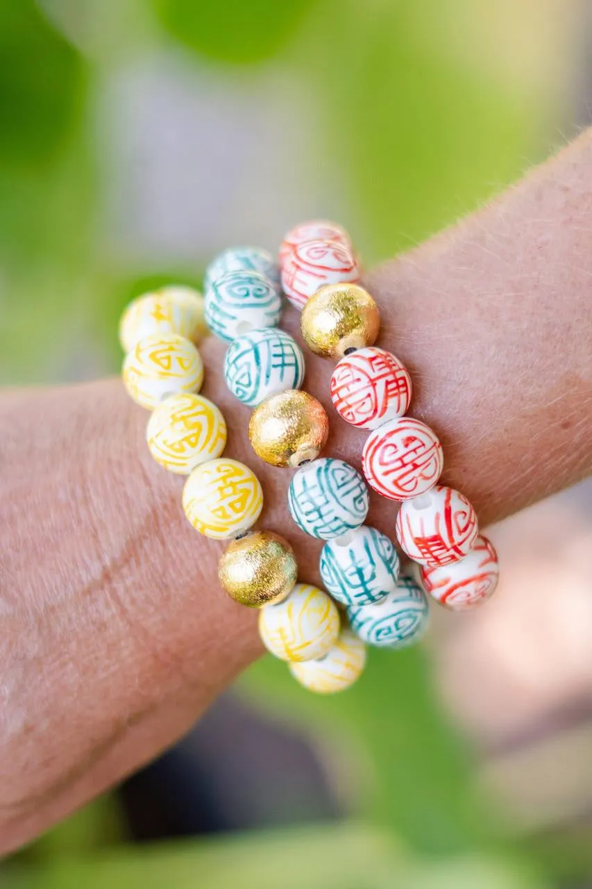 Georgia Beaded Bracelet - Patterned