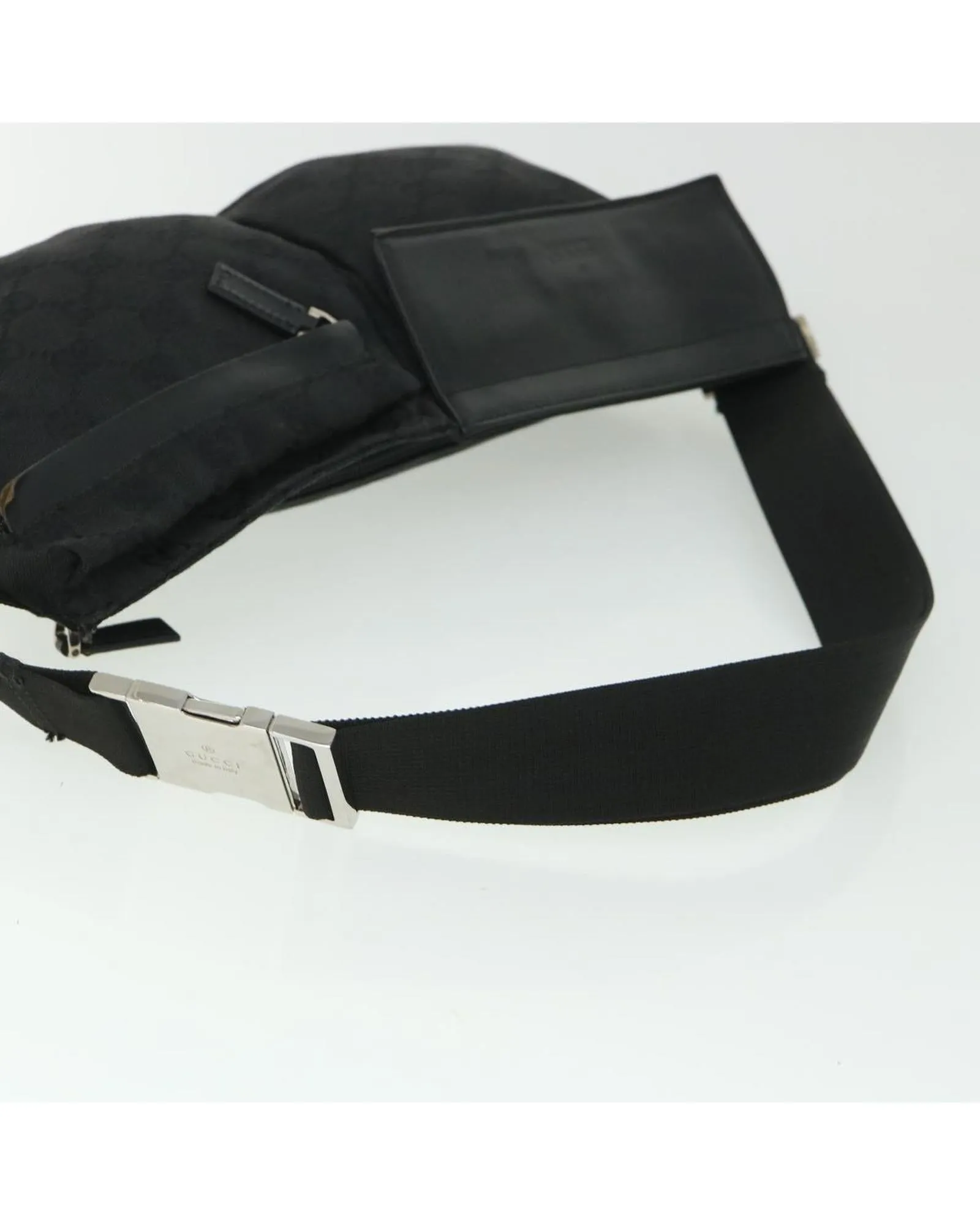 GG Canvas Waist Bag with Dust Bag - Black