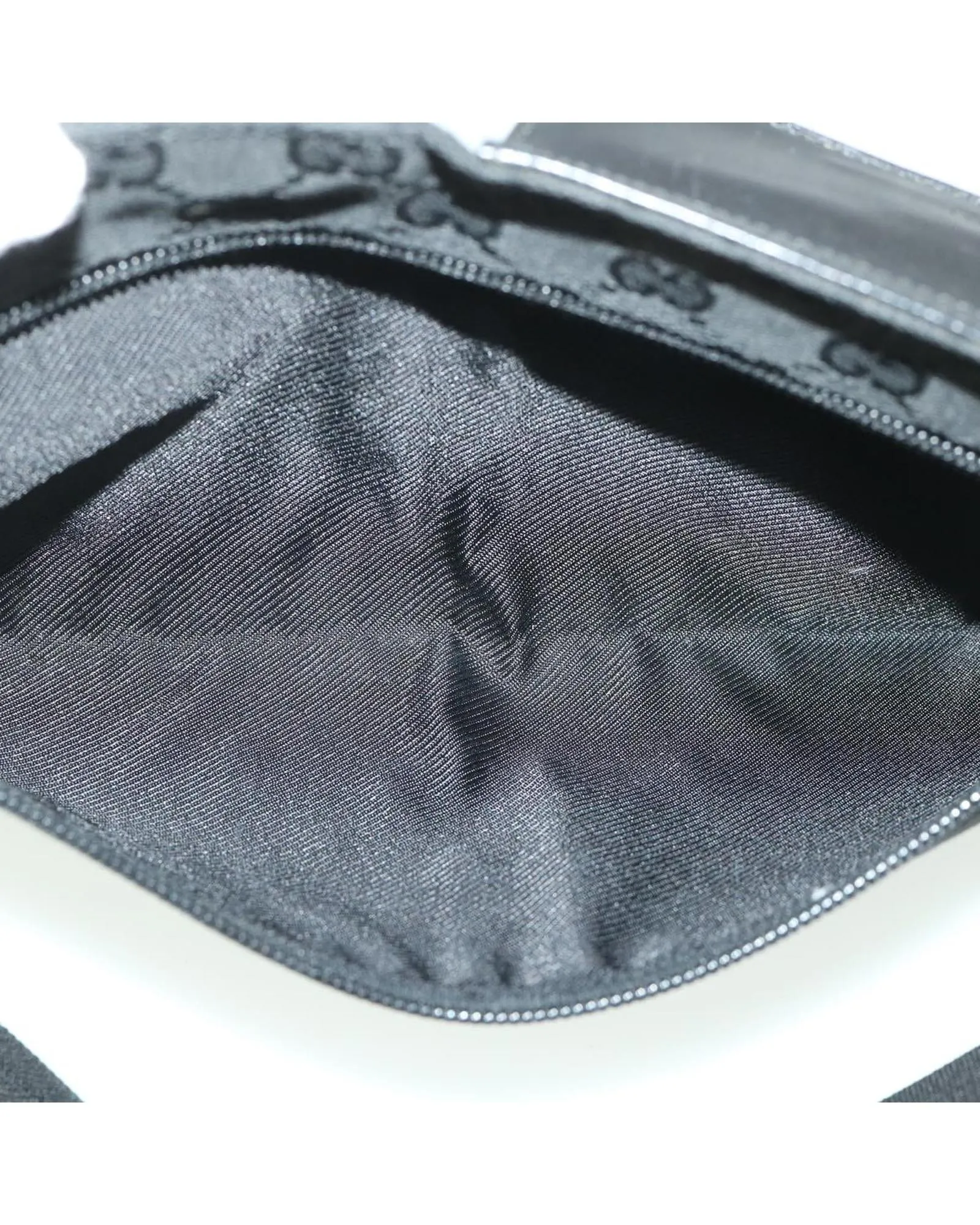 GG Canvas Waist Bag with Dust Bag - Black