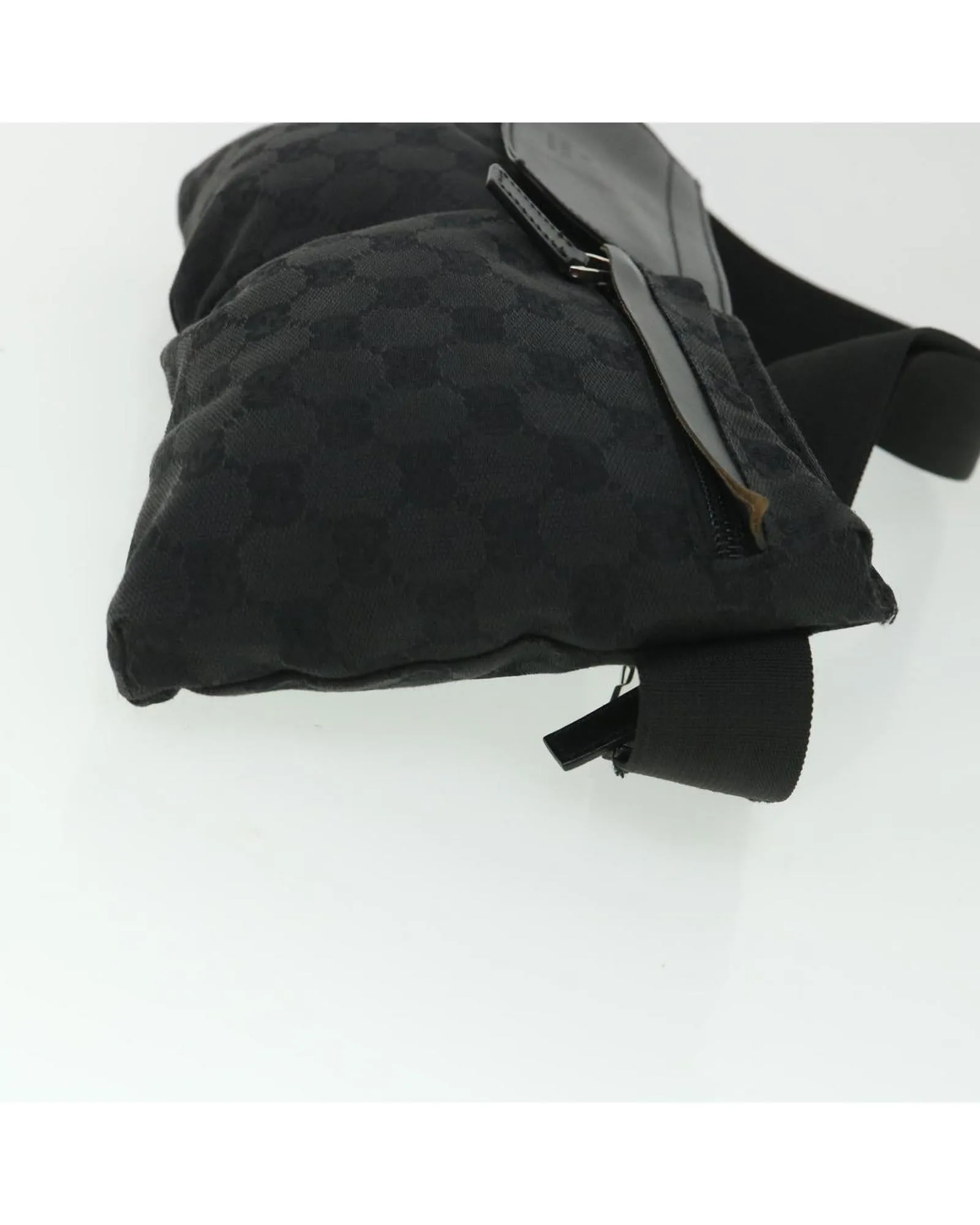 GG Canvas Waist Bag with Dust Bag - Black