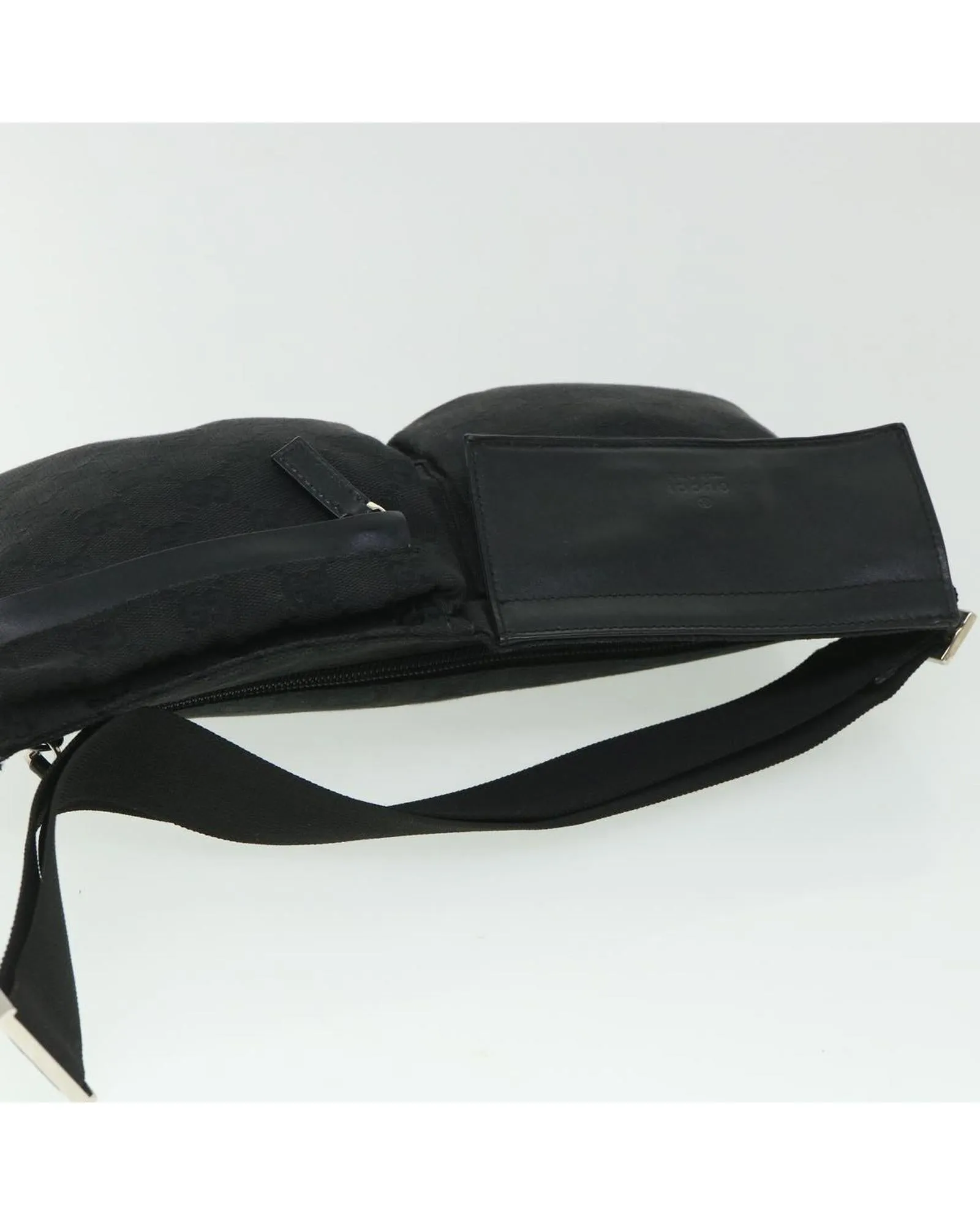 GG Canvas Waist Bag with Dust Bag - Black