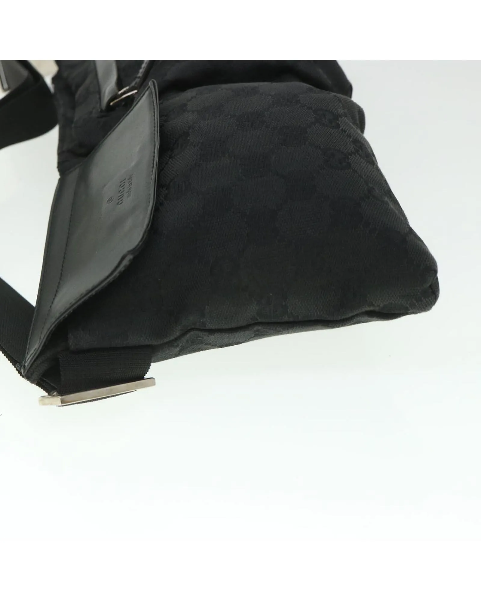 GG Canvas Waist Bag with Dust Bag - Black