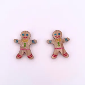 Gingerbread - earring stud - Set of 2