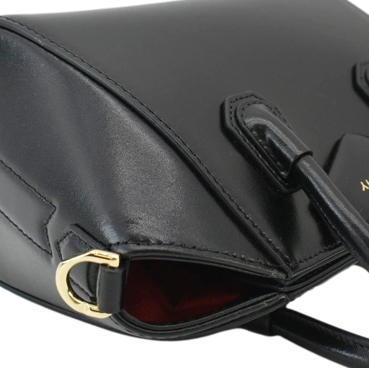 GIVENCHY Antigona Leather Shoulder Bag Black