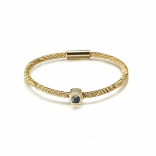 Gold and Silver Cable Bangles for Women - Hypoallergenic and Non-Tarnishing