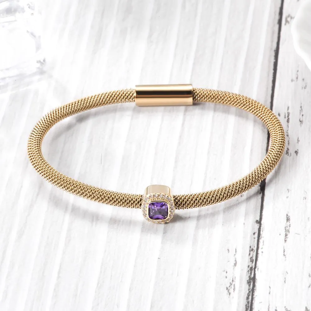 Gold and Silver Cable Bangles for Women - Hypoallergenic and Non-Tarnishing
