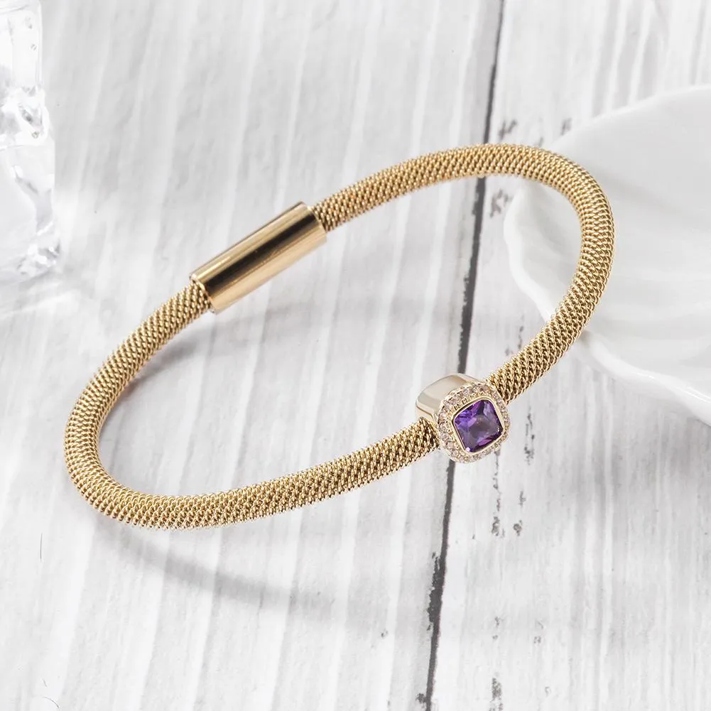 Gold and Silver Cable Bangles for Women - Hypoallergenic and Non-Tarnishing