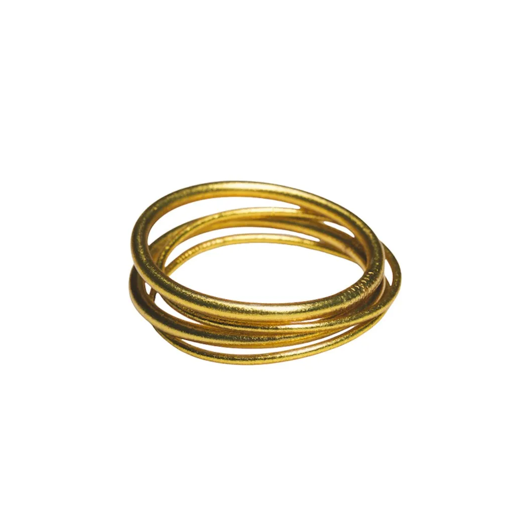 Gold Buddhist Bangles