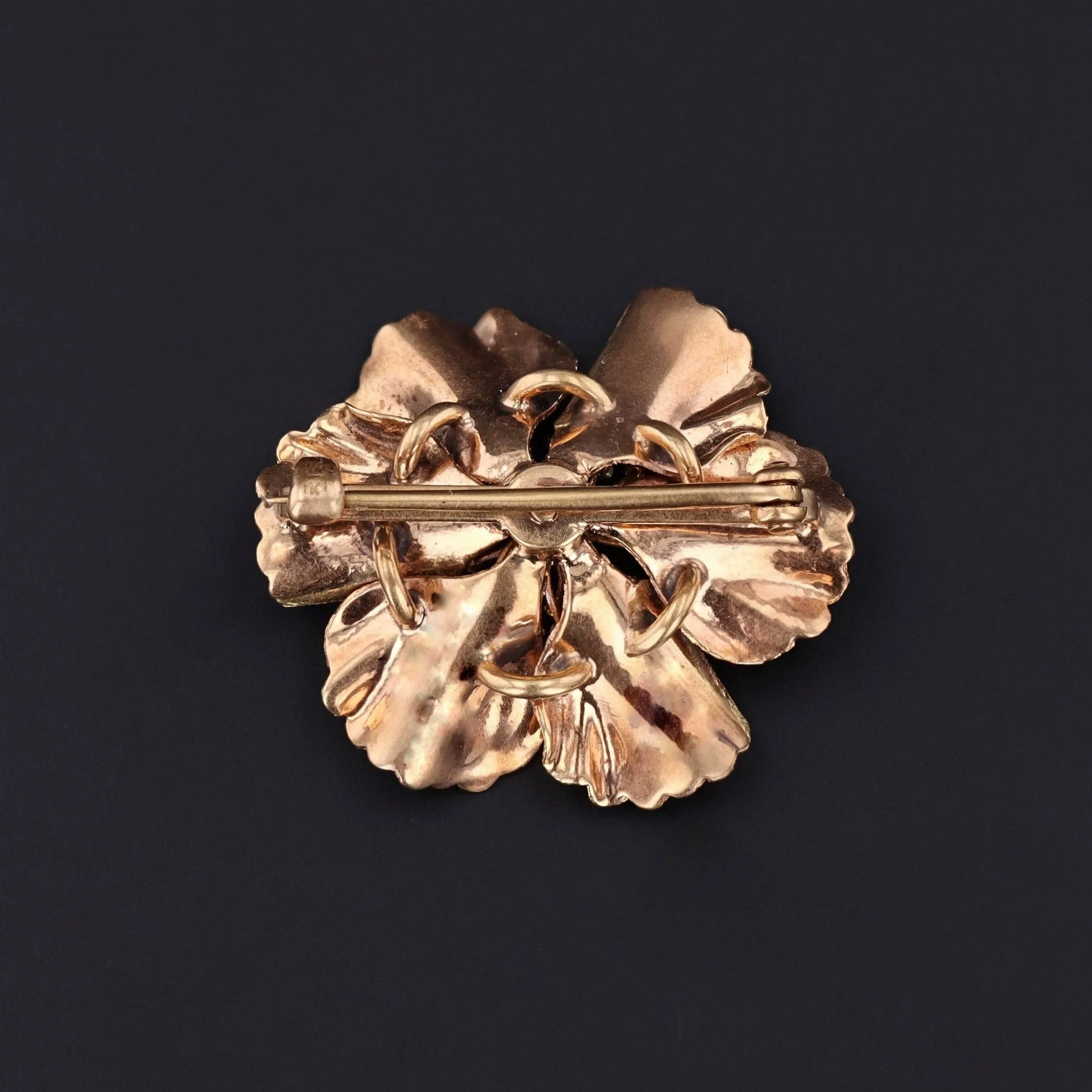 Gold Flower Brooch | Flower Pin