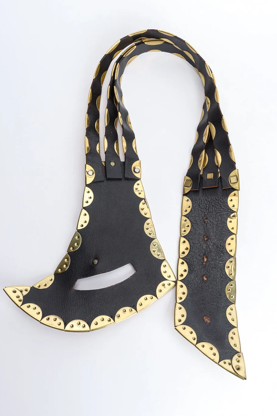 Gold Plated Leather Waist Belt