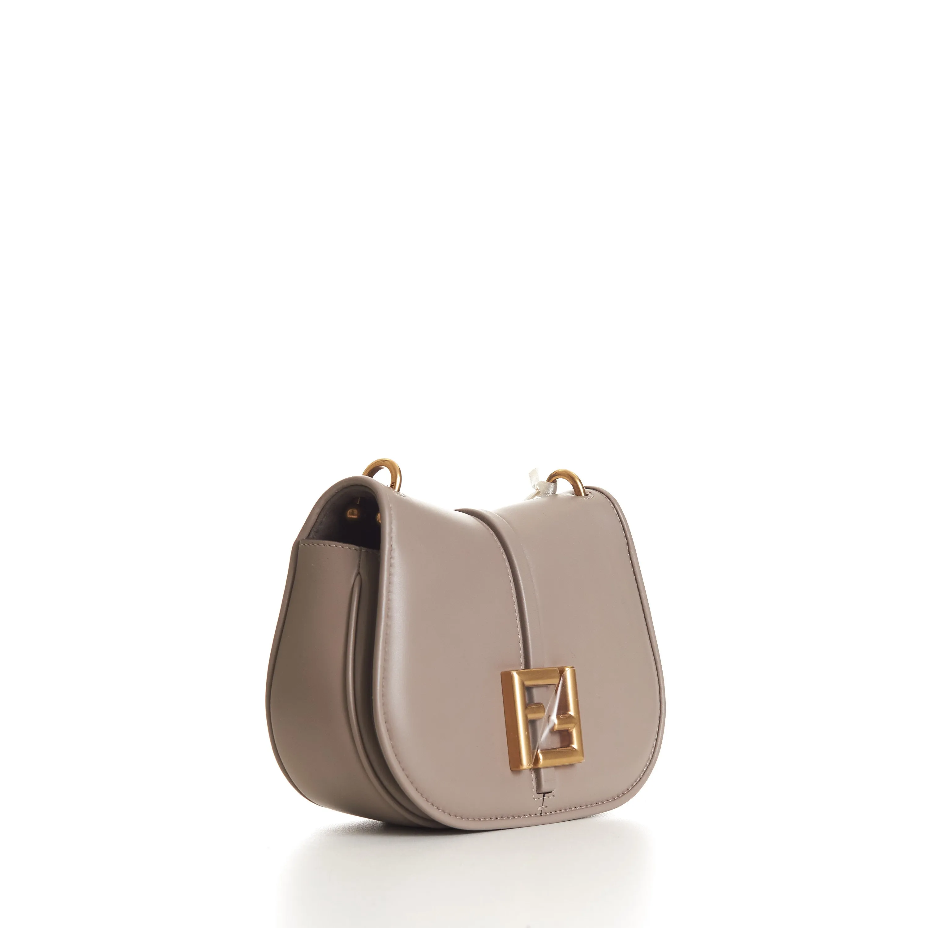 Gray C’mon Mini Dove And Full-grain Smooth Leather Bag