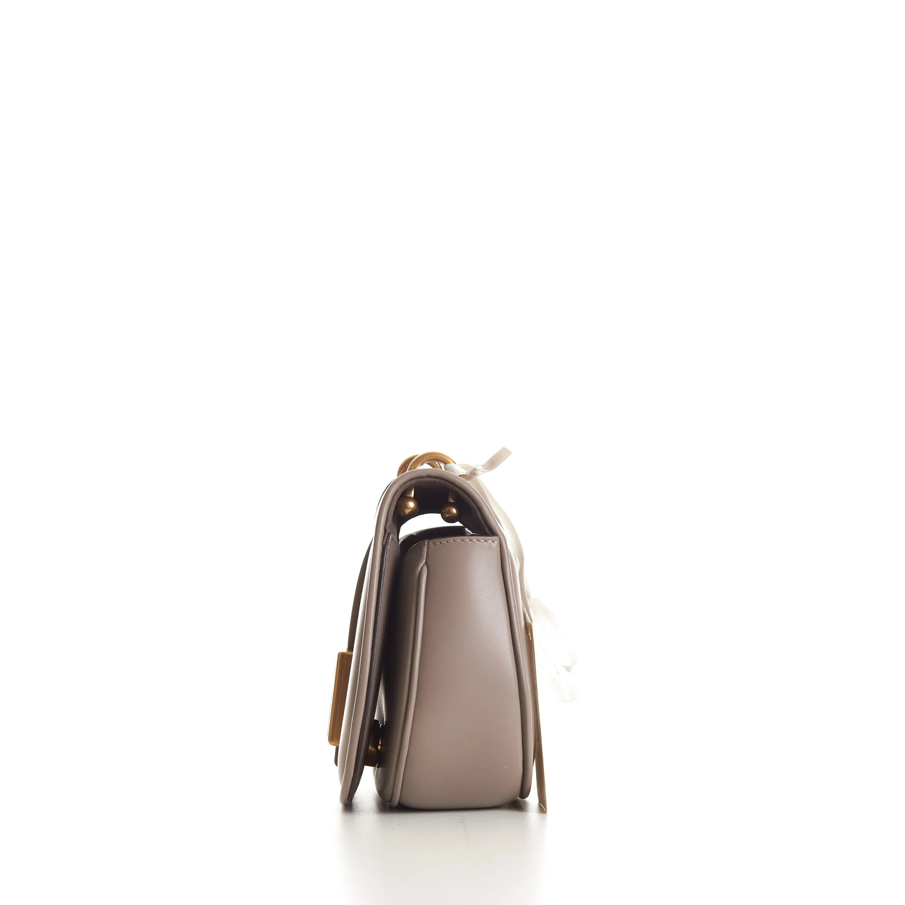 Gray C’mon Mini Dove And Full-grain Smooth Leather Bag