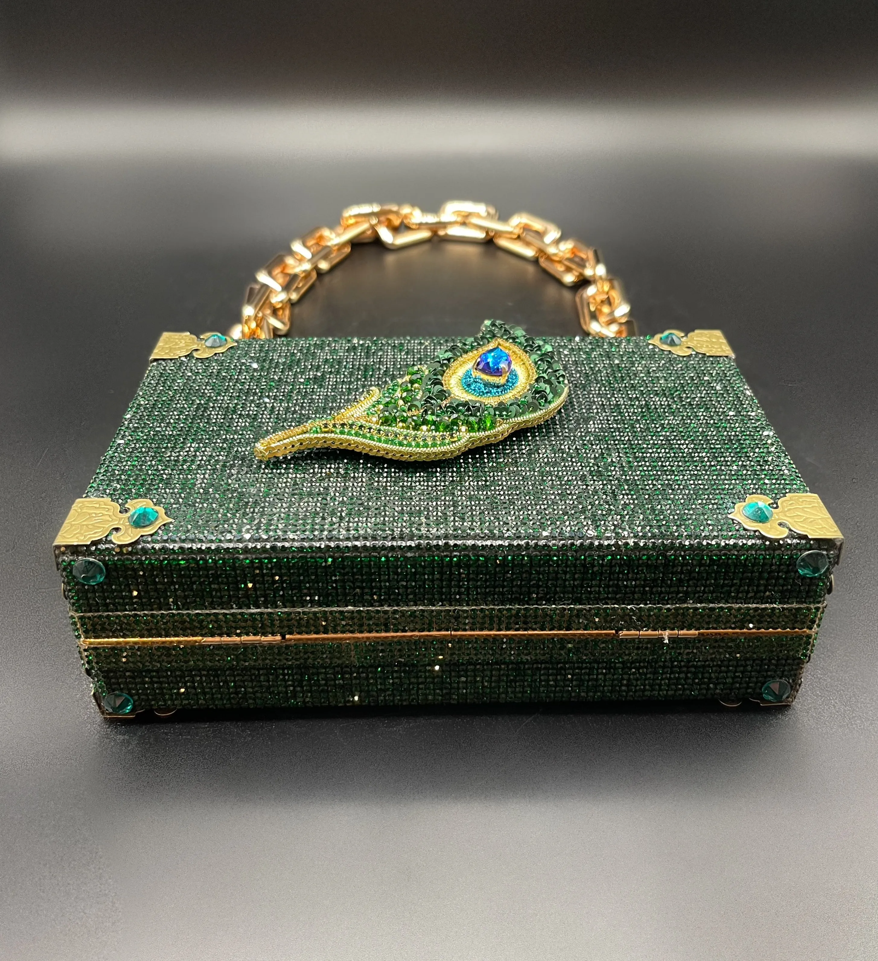 Green Peacock Feather