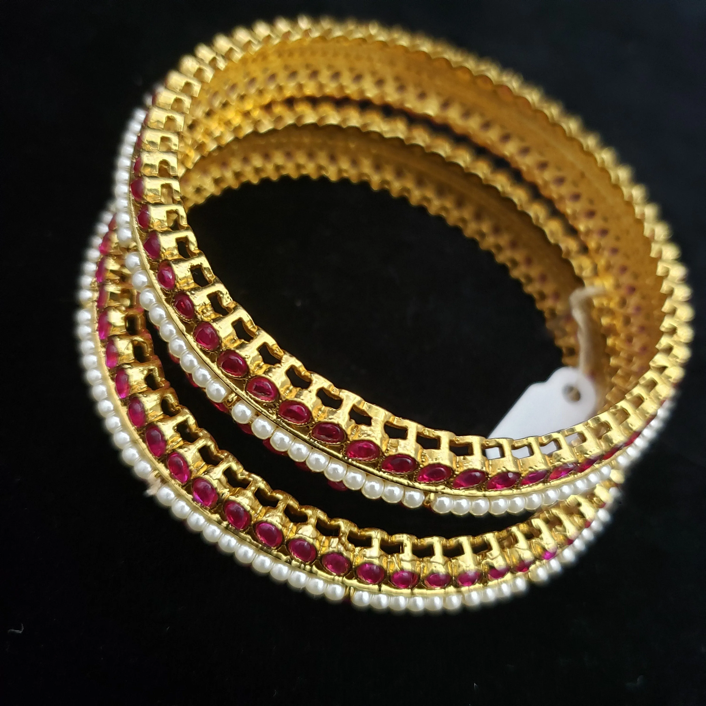 Green/Pink Bangle Set