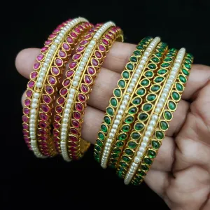 Green/Pink Bangle Set
