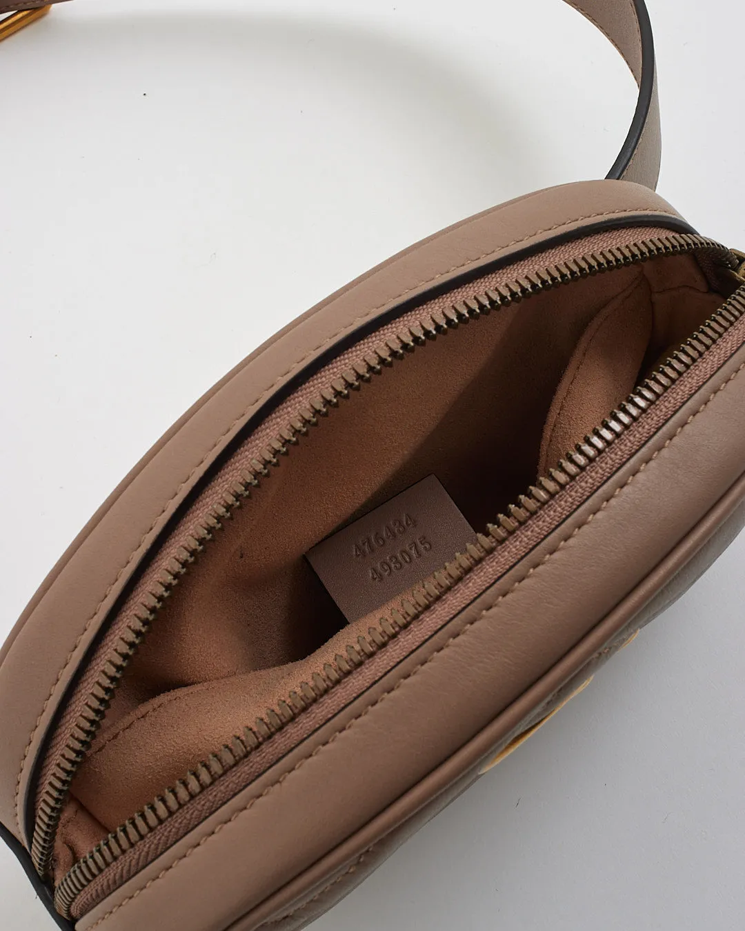 Gucci Dust Pink GG Marmont Belt Bag - 85/34