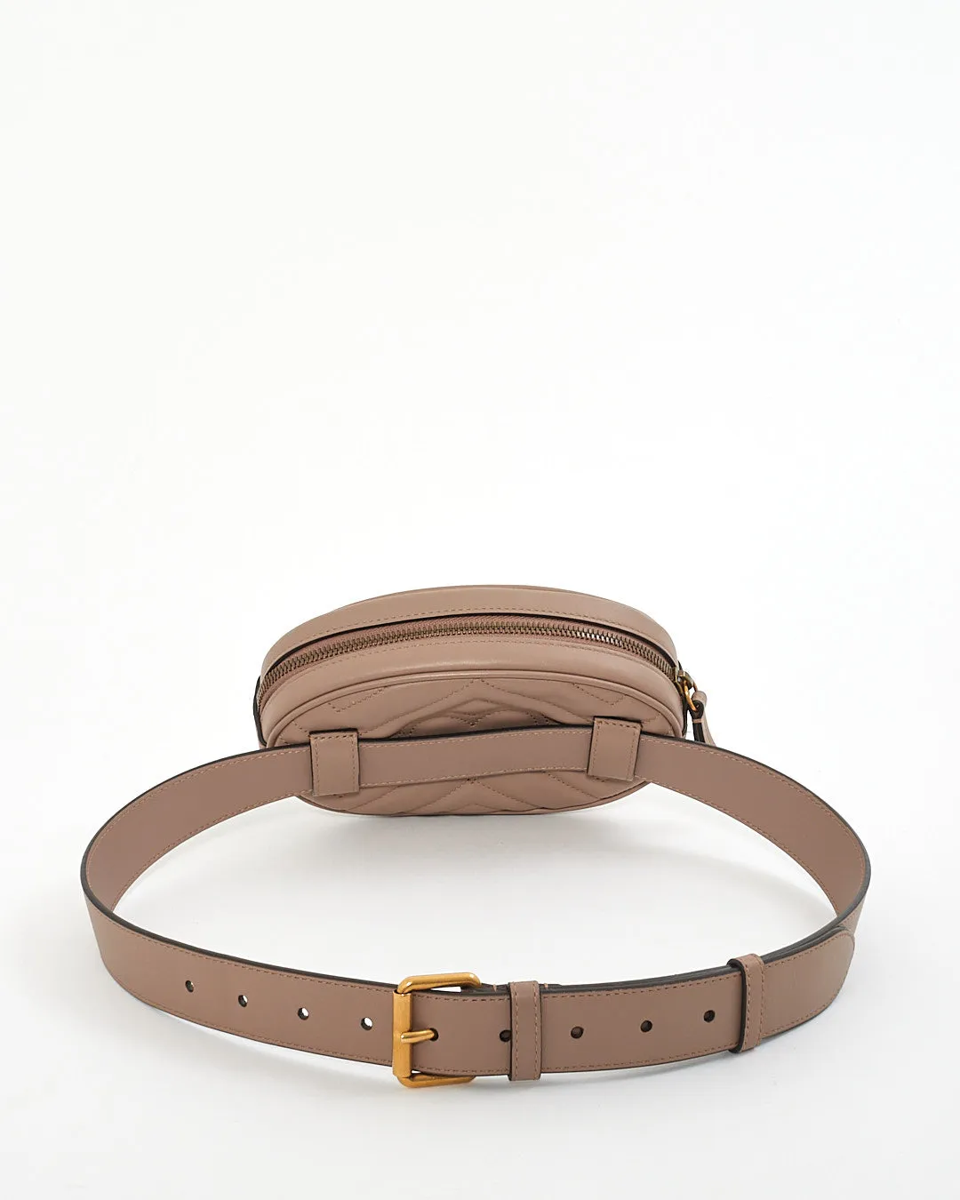 Gucci Dust Pink GG Marmont Belt Bag - 85/34