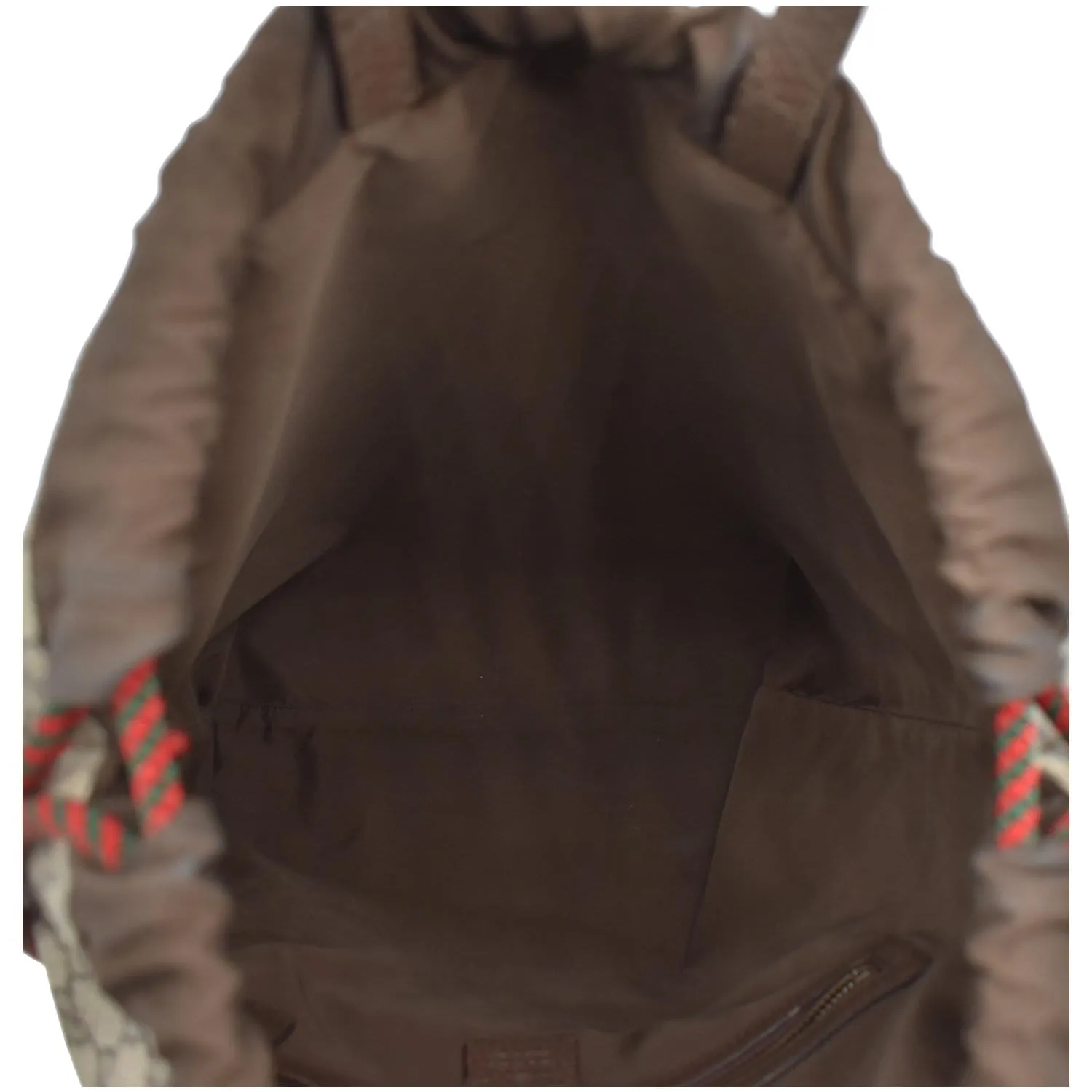 GUCCI Neo Vintage Drawstring GG Supreme Canvas Backpack Bag Beige 473872