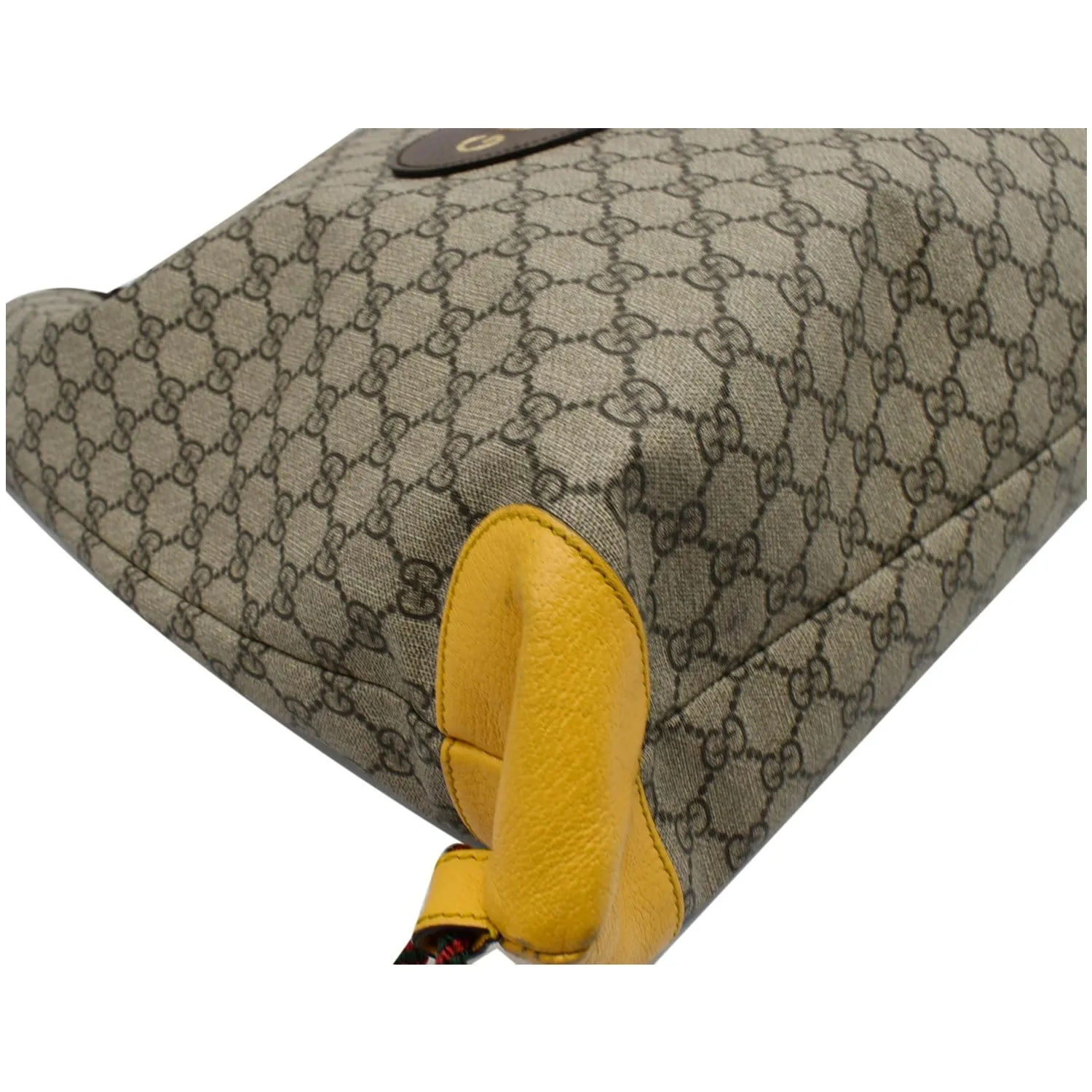 GUCCI Neo Vintage Drawstring GG Supreme Canvas Backpack Bag Beige 473872