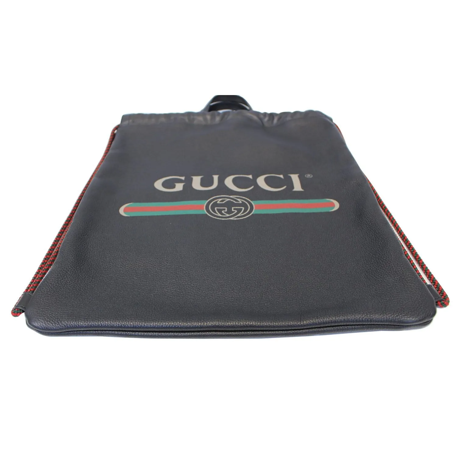 GUCCI Print Leather Drawstring Backpack Bag 494053