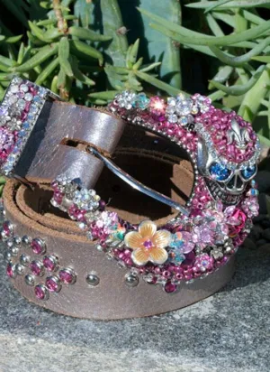 Gypsy Skull Buckle & Belt - Small