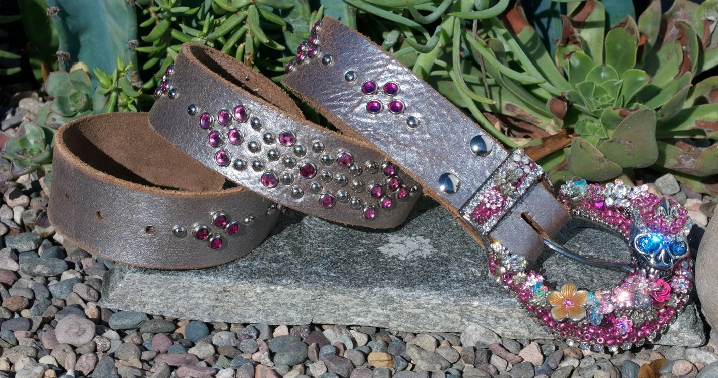 Gypsy Skull Buckle & Belt - Small