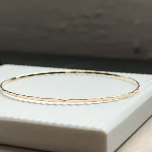 Hammered Bangle Bracelet