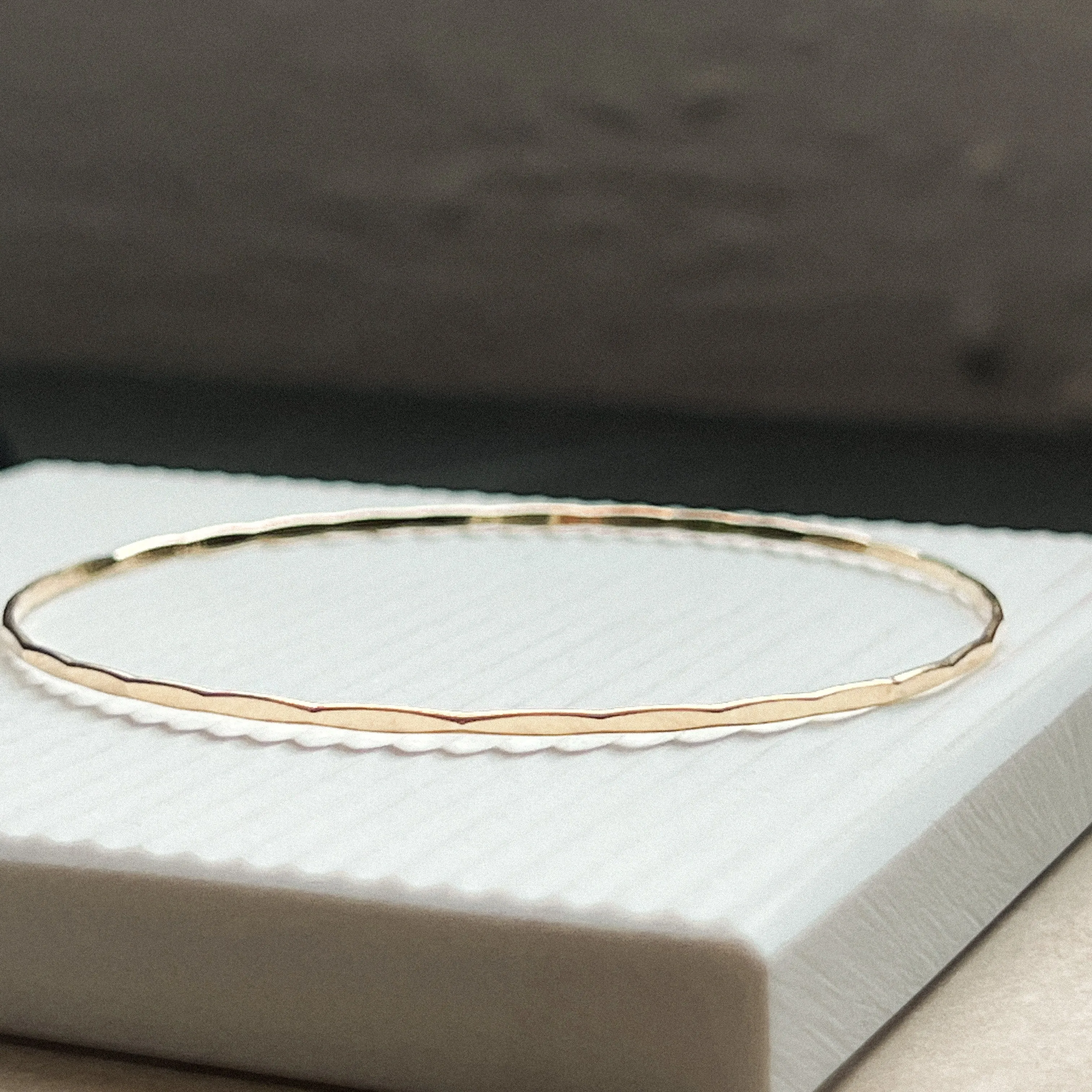 Hammered Bangle Bracelet